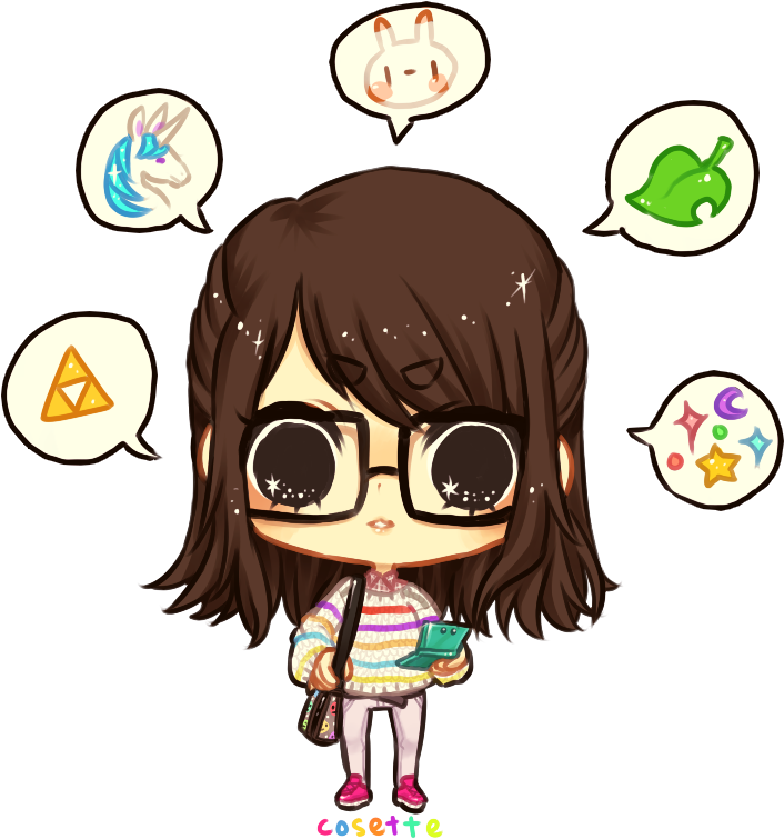 Chibi Cosette By Onisuu On Deviantart - Chibi Sneakers (720x768), Png Download