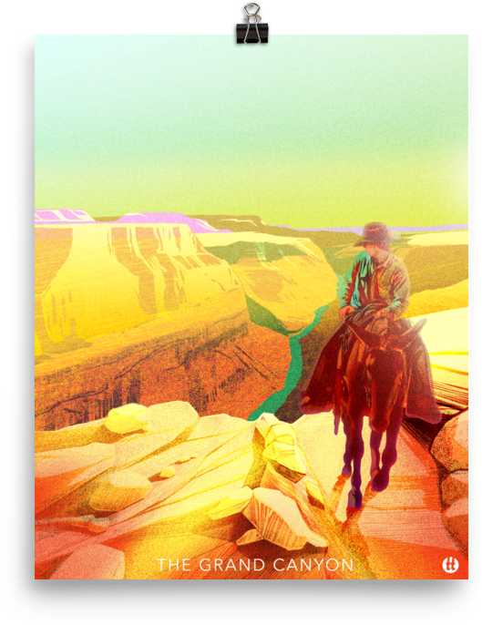 Grand Canyon Poster - Illustration (1000x1000), Png Download