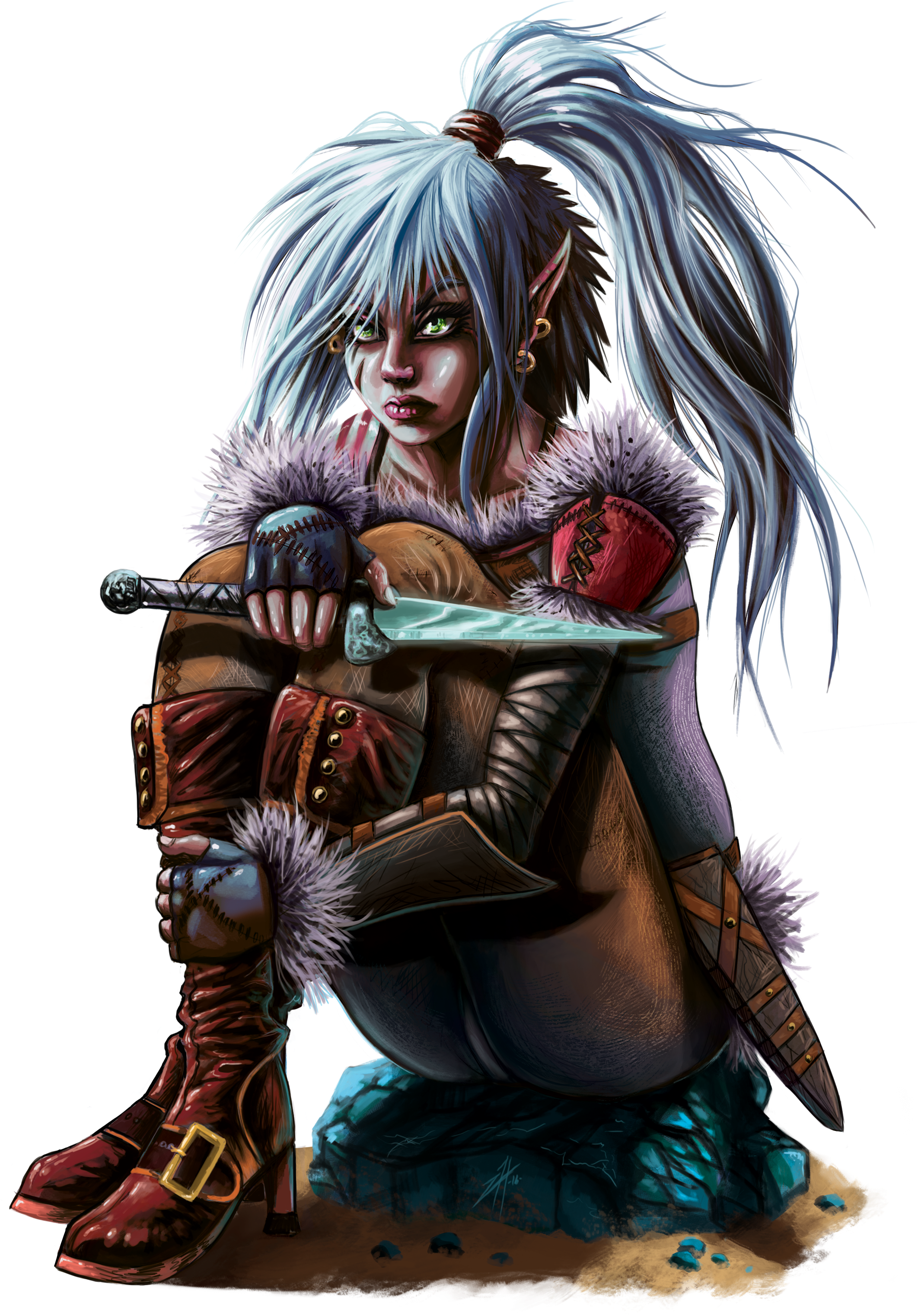 Orc Slave Png - Portable Network Graphics (2220x3134), Png Download