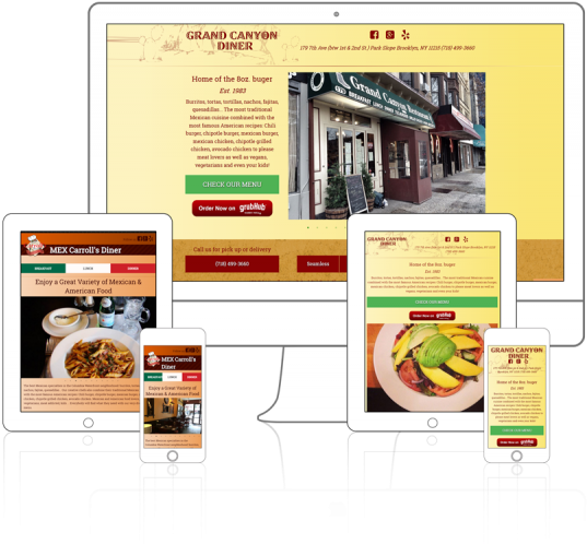 Views On All Devices Of Grand Canyon Diner And Mex - Grand Canyon Diner (600x525), Png Download