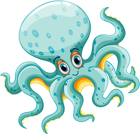 Sea Clipart Source - Marine Life Clip Art (500x481), Png Download