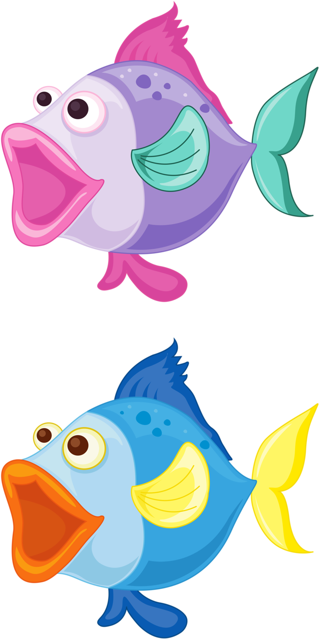 Фотки Bateau Mer, Fond Marin, Dessin Enfant, Clipart - Fish Clipart (639x1280), Png Download