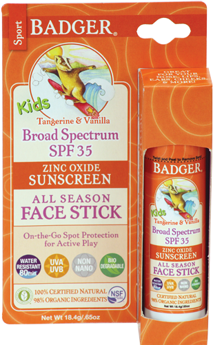 Badger Kids Sport Sunscreen Face Stick - Badger Balm Kids Face Stick (500x500), Png Download