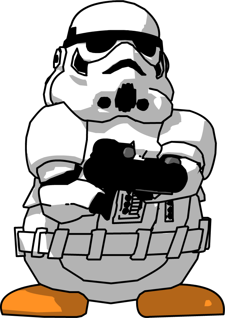 Starwars 2013 Game Shooter Enemy - Club Penguin Star Wars Clon (730x1032), Png Download