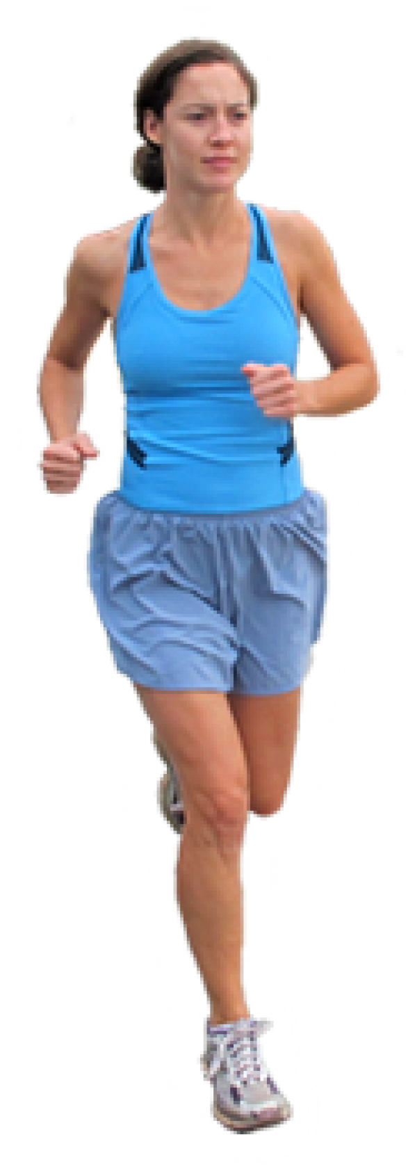 Running Man Png Free Download - Girl (600x1684), Png Download