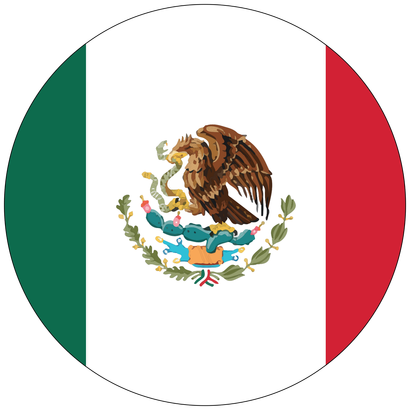 Mexico Flag Knob Sticker - Mexico Flag (500x500), Png Download