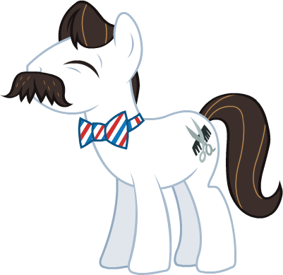 Barber Groomsby Id - Barber My Little Pony (401x389), Png Download