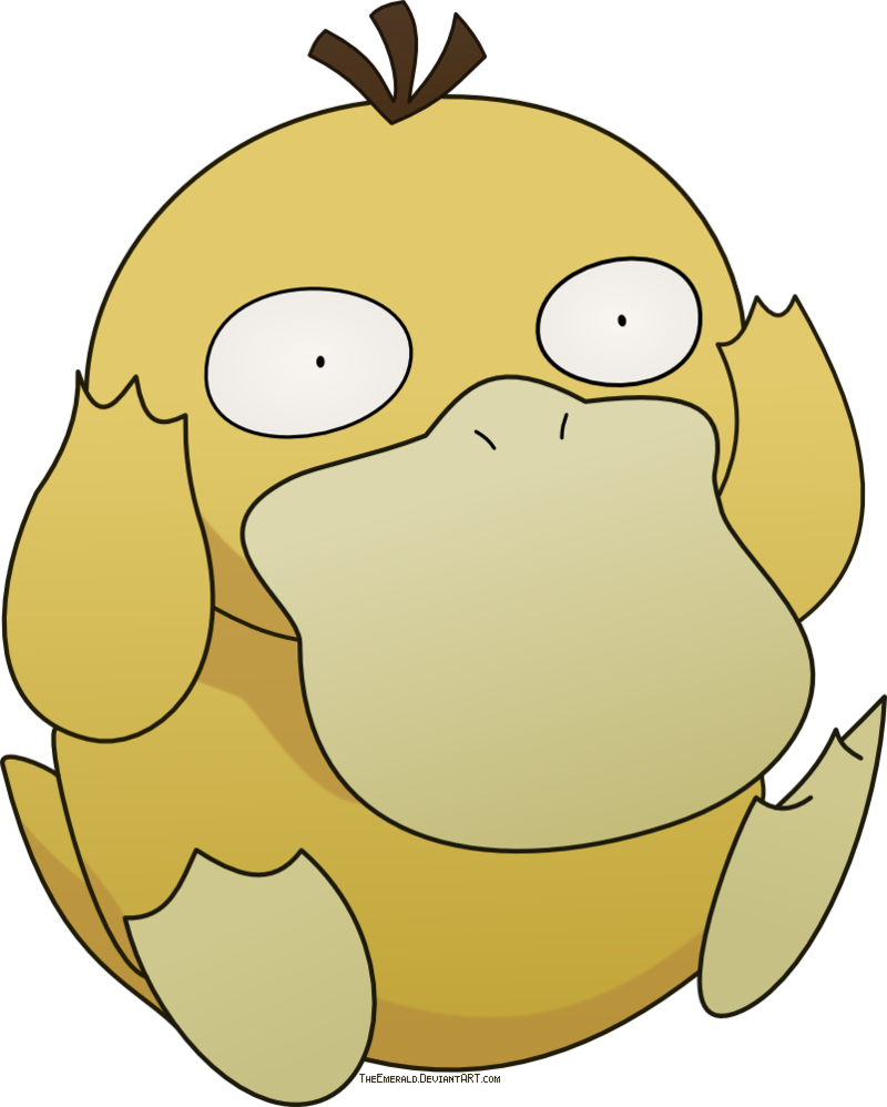 110kib, 500x624, Yee Yee - Pokemon Psyduck Png (500x624), Png Download