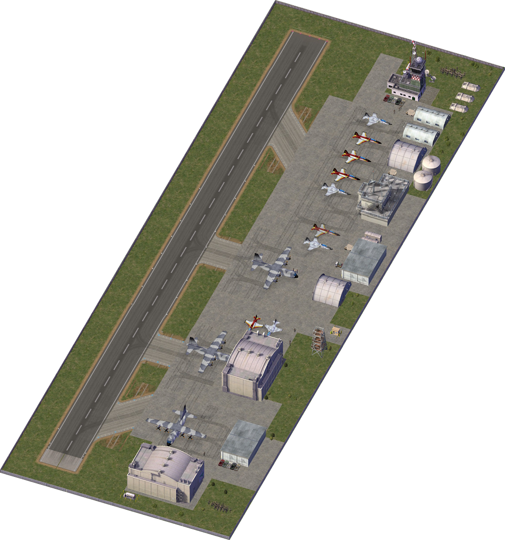 Air Force Base - Air Force Simcity 4 (1000x1069), Png Download