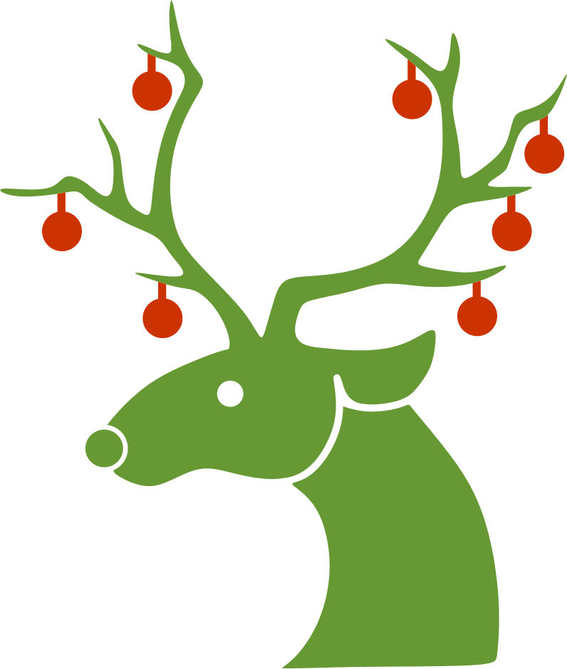 Christmas Reindeer Vector Png (796x940), Png Download