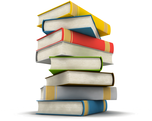 Lighten Your Load - Montaña De Libros Png (500x545), Png Download