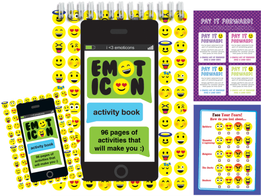 Emoji Activity Book - Iscream Emoji Activity Book (550x550), Png Download