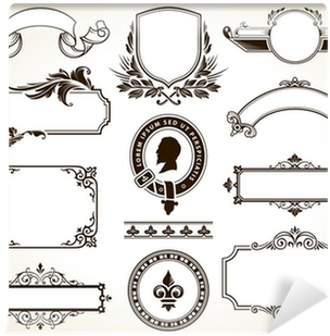 Vector Set Of Ornate Frames And Calligraphic Design - Stitching Together An Essay By Brendon Zatirka 9781634875592 (400x400), Png Download