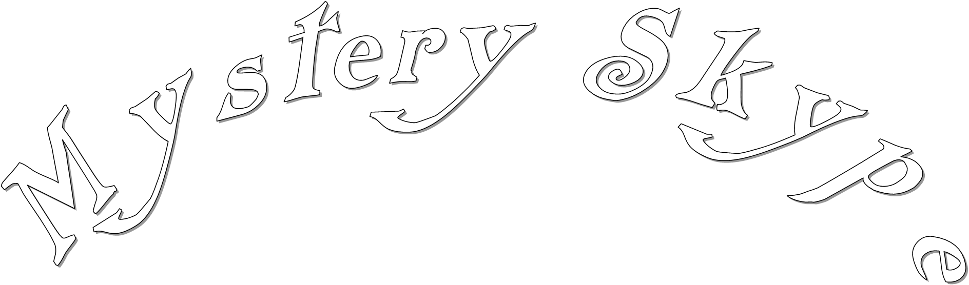 On Mystery Skype - Calligraphy (1888x556), Png Download