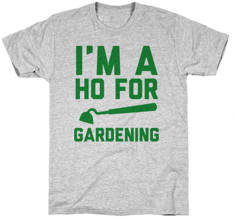 I'm A Ho For Gardening Mens T-shirt - Hedgehog T Shirt (484x484), Png Download