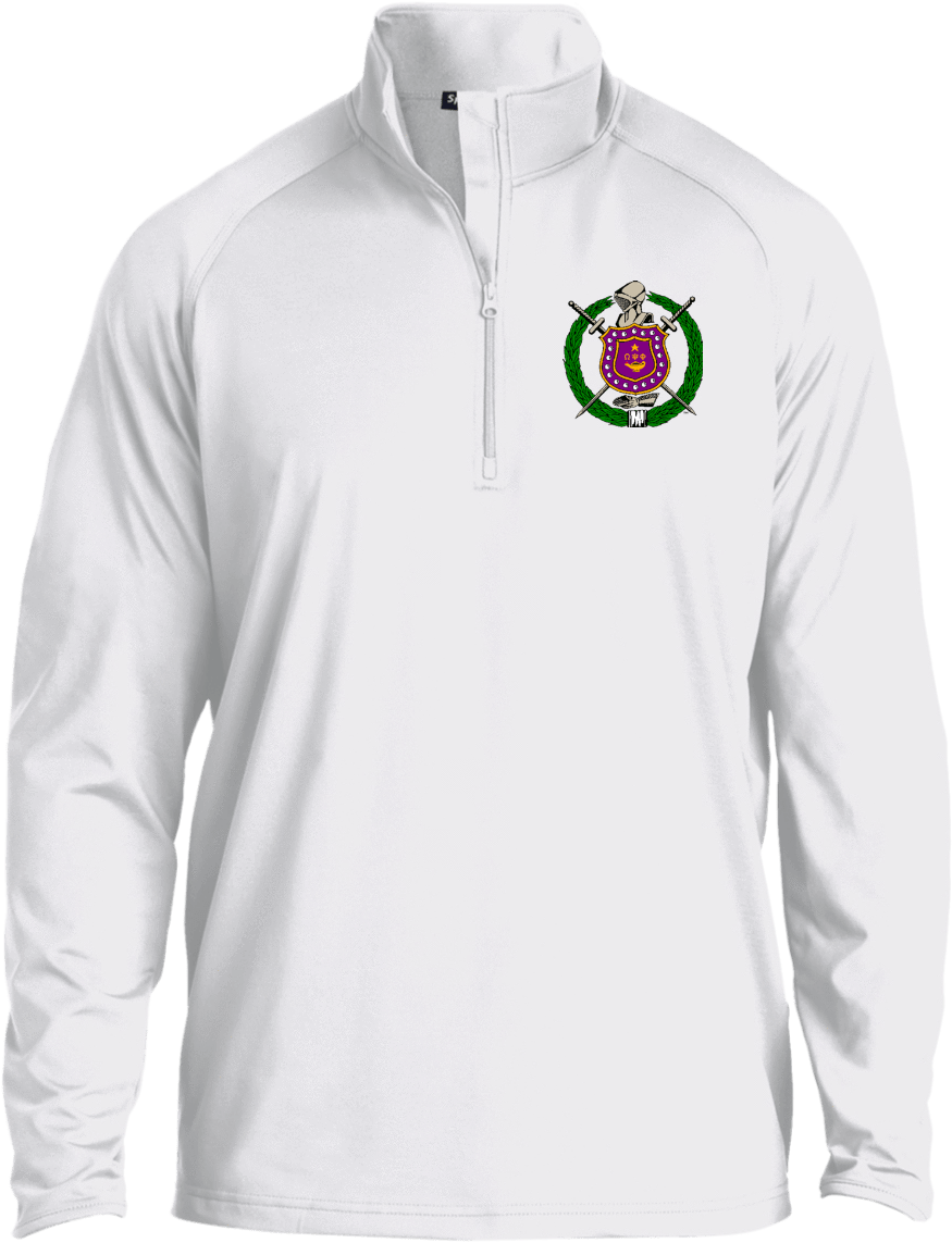 Omega Psi Phi 1/2 Zip Raglan Performance Pullover - Omega Psi Phi (1155x1155), Png Download