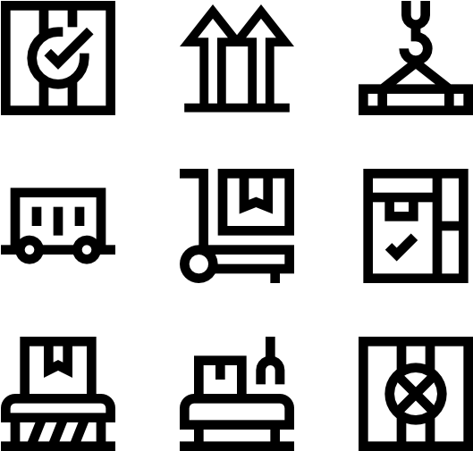 Logistics 25 Icons - Building Icon Pack Png (600x564), Png Download