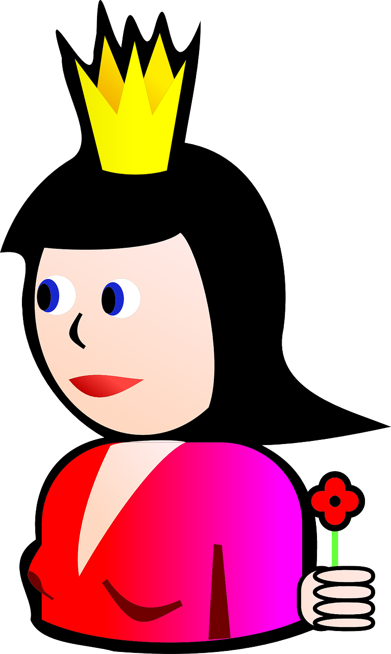 Vector Graphics,free Illustrations - Queen Of Spades Simple (766x1280), Png Download