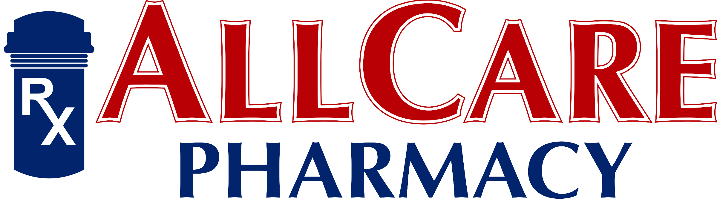 Allcare Pharmacy Logo - All Care Pharmacy (2400x666), Png Download