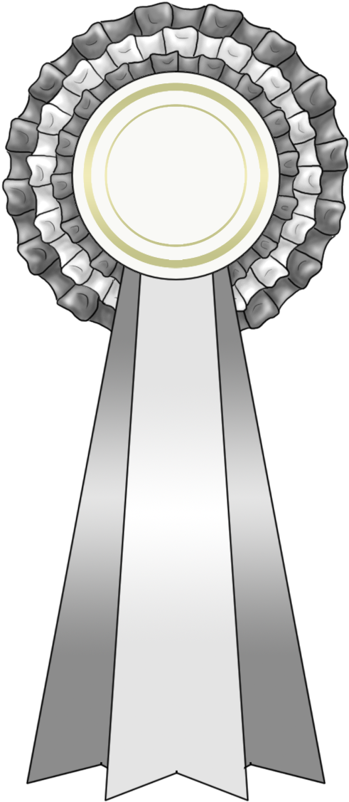 Ribbon Template By Mapal On Clipart Library - Horse With Ribbon Clipart (500x1200), Png Download