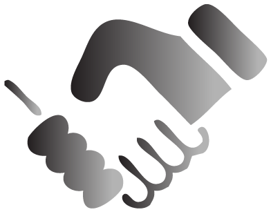 Co-ordinated Customer Service - People Shaking Hands Icon (400x496), Png Download