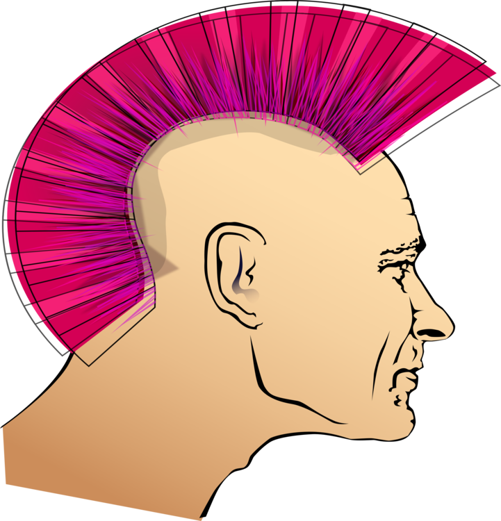 Punk Rock Punk Subculture Drawing Mohawk Hairstyle - Punk Subculture (721x750), Png Download