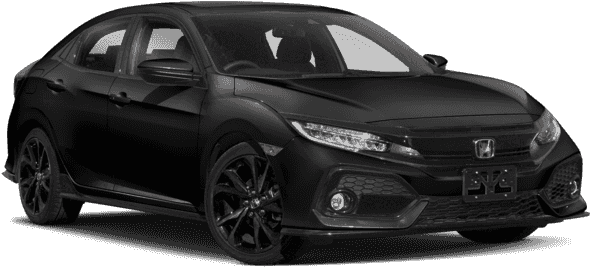 New 2018 Honda Civic Sport Touring - Honda Civic Hatchback Black (640x480), Png Download