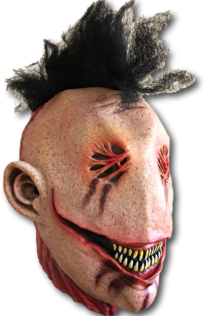 Stitch Mohawk Skull Mask - Horror (1024x1024), Png Download