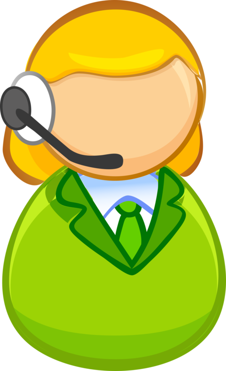Happy Customers Clipart - Customer Service Representative Clipart (360x592), Png Download