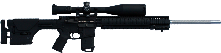 Full Ar 15 Views - Hk 417 20 (710x189), Png Download