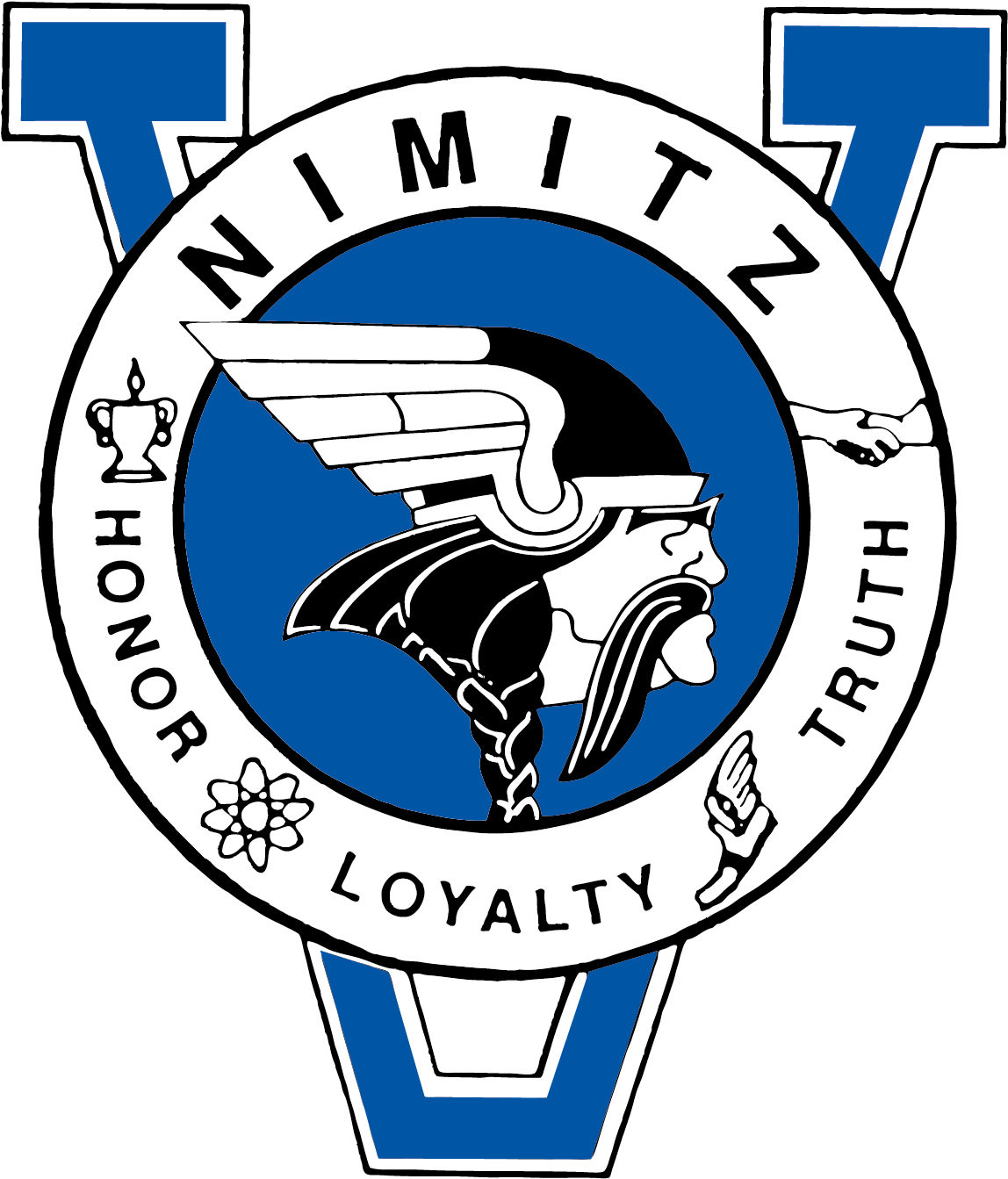 High Resolution, Jpg - Nimitz High School Irving Logo (1275x1650), Png Download