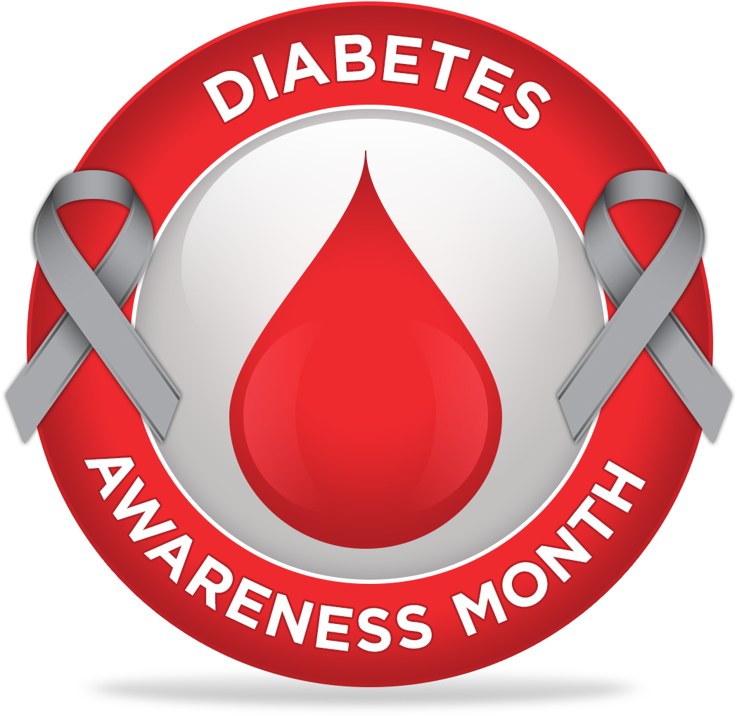 Diabetes Month - Diabetes Awareness Month 2018 (1100x1100), Png Download