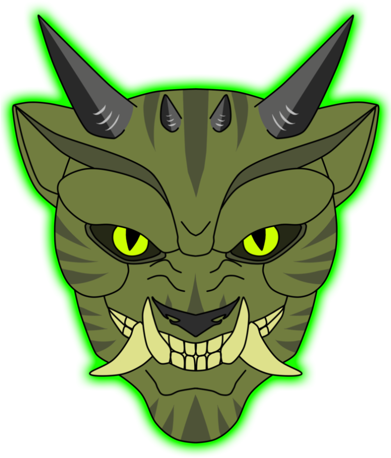 Oni Mask Png Pic - Oni (768x1024), Png Download