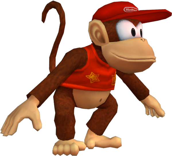 Download Zip Archive - Diddy Kong Model (750x650), Png Download