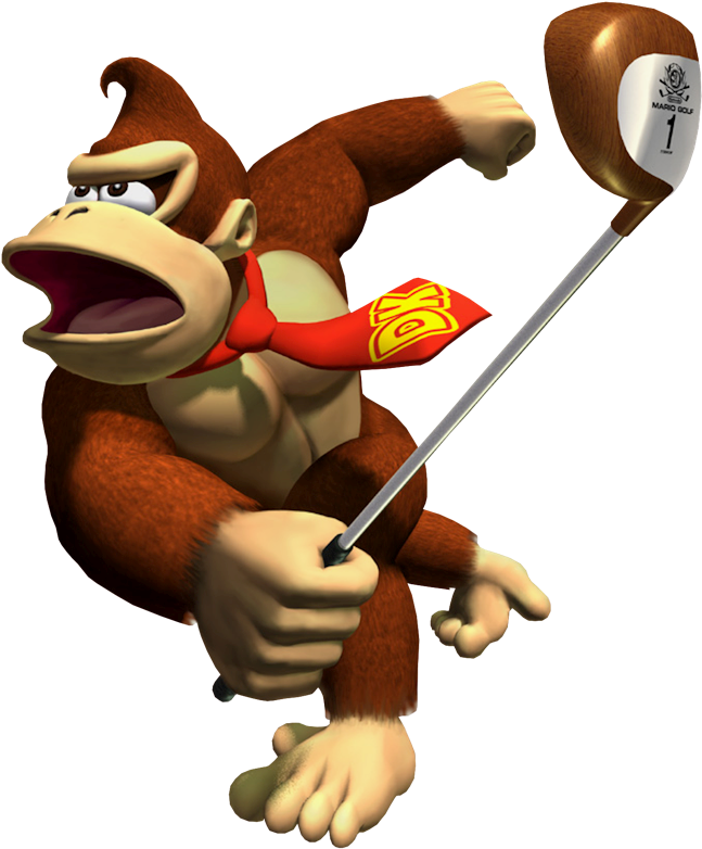 Donkey Kong - Mario Golf Donkey Kong (655x787), Png Download