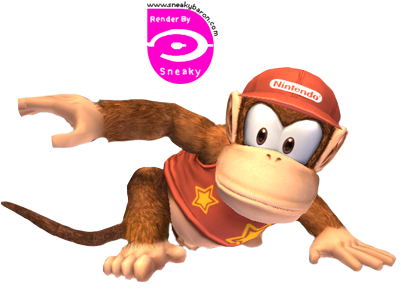Diddy Kong - Diddy Kong Render (400x329), Png Download