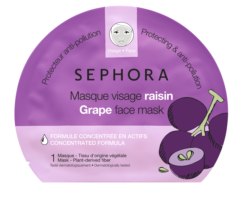Colorful Face Mask Grape - Sephora Grape Face Mask (1000x1000), Png Download