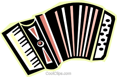Accordion Royalty Free Vector Clip Art Illustration - Transparent Accordion Clipart (480x317), Png Download