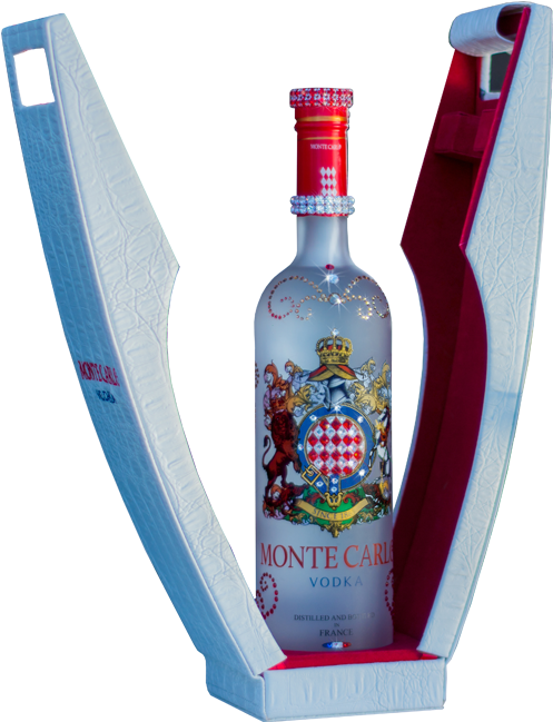 Monte Carlo Vodka Swarovski Bottle 750ml - Vodka (665x665), Png Download
