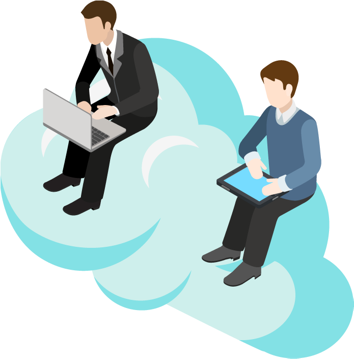 Png Transparent Stock Businessman Clipart Working Man - Working On Pc Cartoon (700x710), Png Download