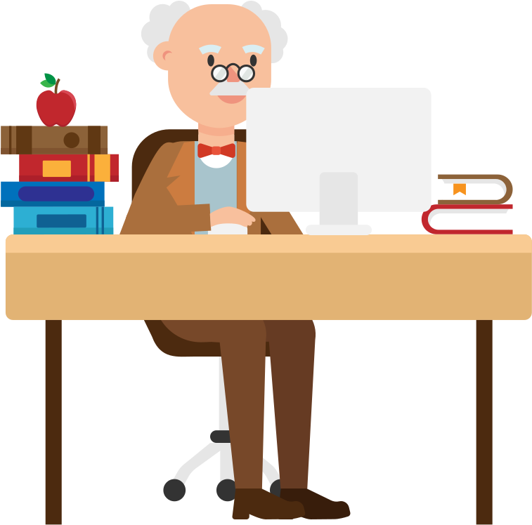 Open - Professors Cartoon (2000x1125), Png Download