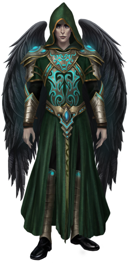 Male Styx Angel Costume - Action Figure (258x535), Png Download