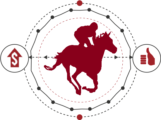 Gaming Icon With Horse And Jockey - Horse (552x422), Png Download