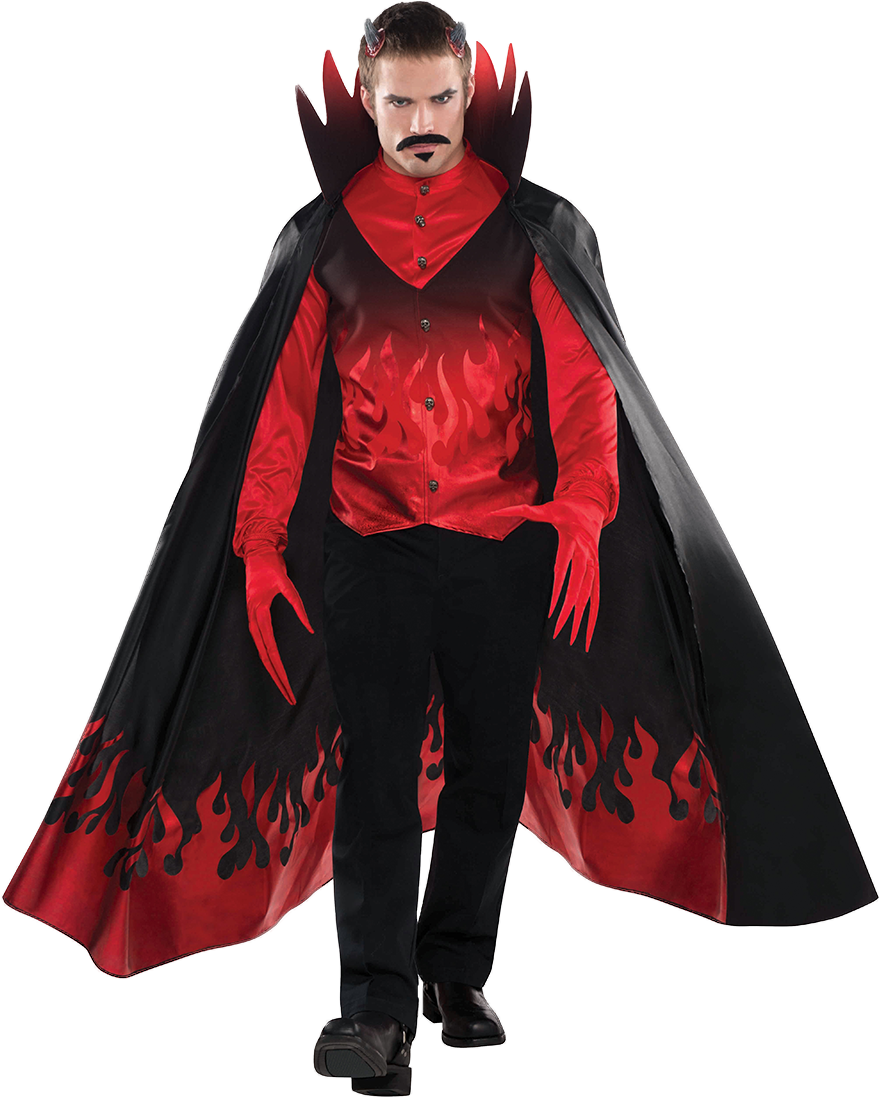 Laides Devil Lady Costume Thumbnail Adult Diablo Devil - Devil Fancy Dress Men (900x1200), Png Download