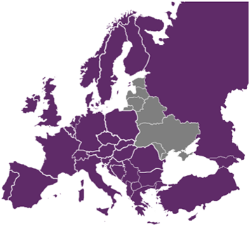 Image Map Europe - Drinking Age Europe (360x446), Png Download
