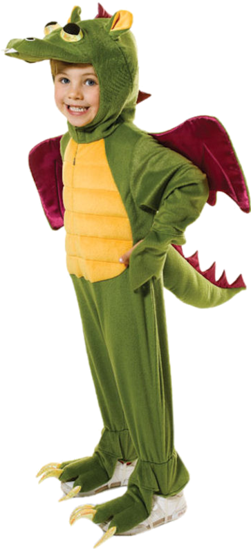 Child Dragon Costume - Fancy Dress For Kids (500x793), Png Download