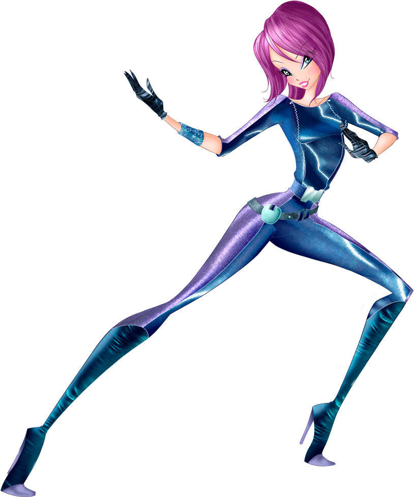World Of Winx Tecna In Spy Outfit Png Picture - World Of Winx Spies (1000x1000), Png Download