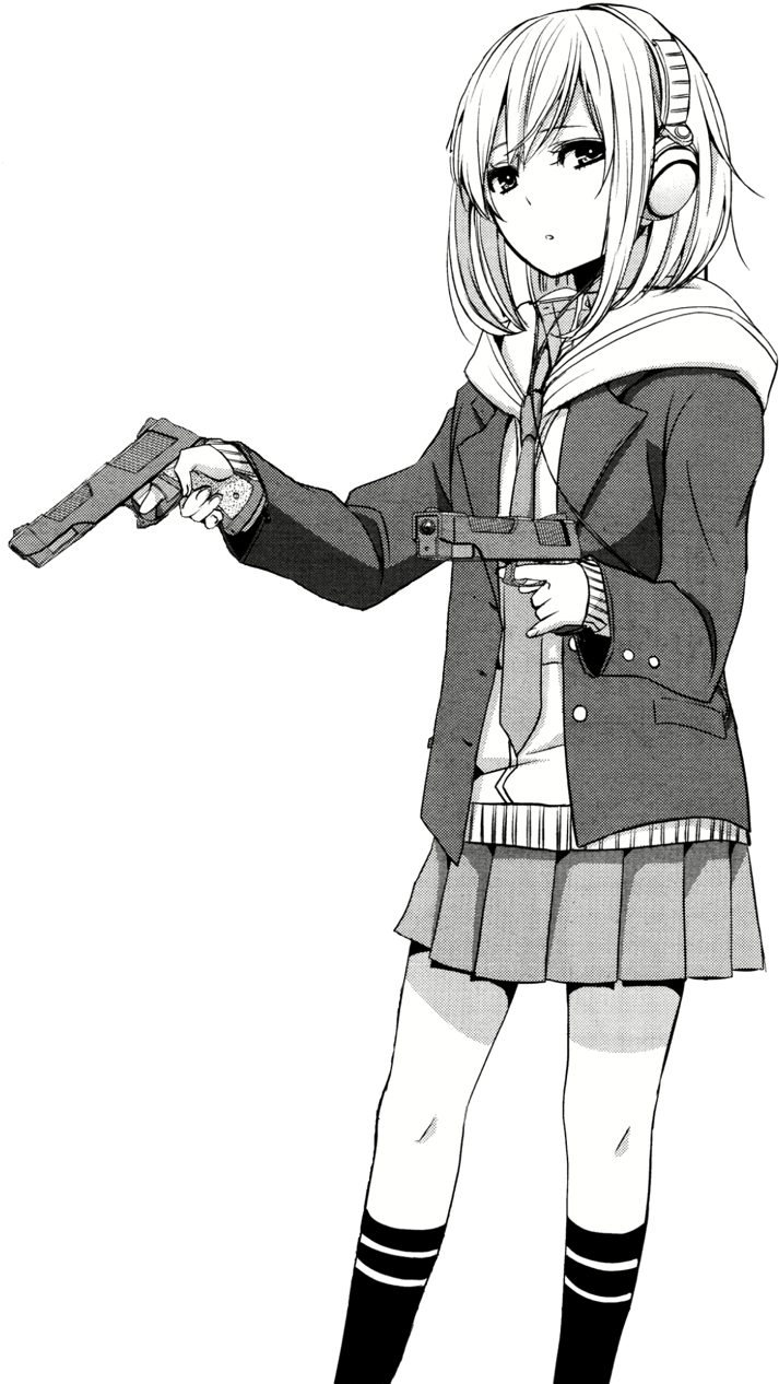 “transparent Matsuri ” - Black And White Manga Transparent (721x1280), Png Download