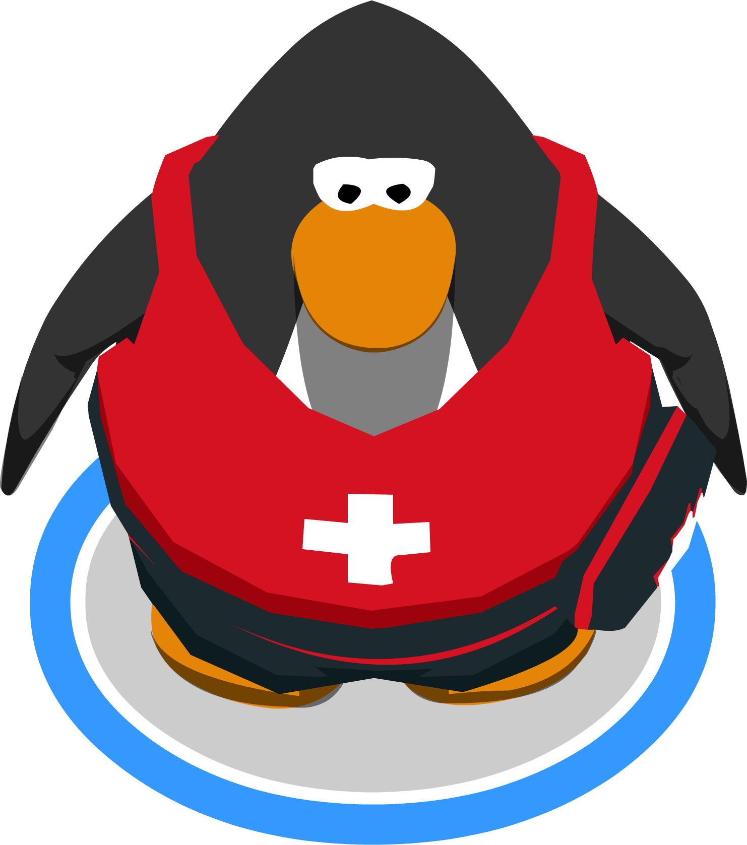 Lifesaver Outfit In-game - Club Penguin Rewritten Unreleased (1482x1677), Png Download
