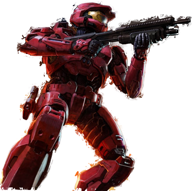 Red-spartan - Halo 3 (390x402), Png Download